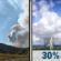 Tuesday: Patchy Smoke then Isolated Showers And Thunderstorms