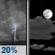Tuesday Night: Patchy Smoke then Partly Cloudy